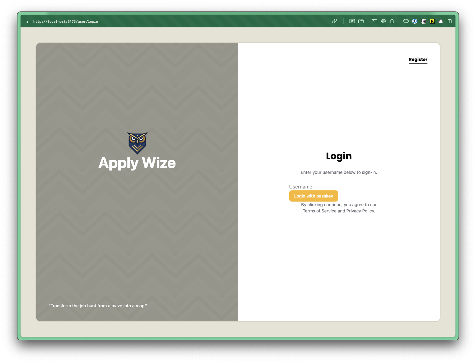 Screenshot of the Login page with the auth-form and other styles applied.